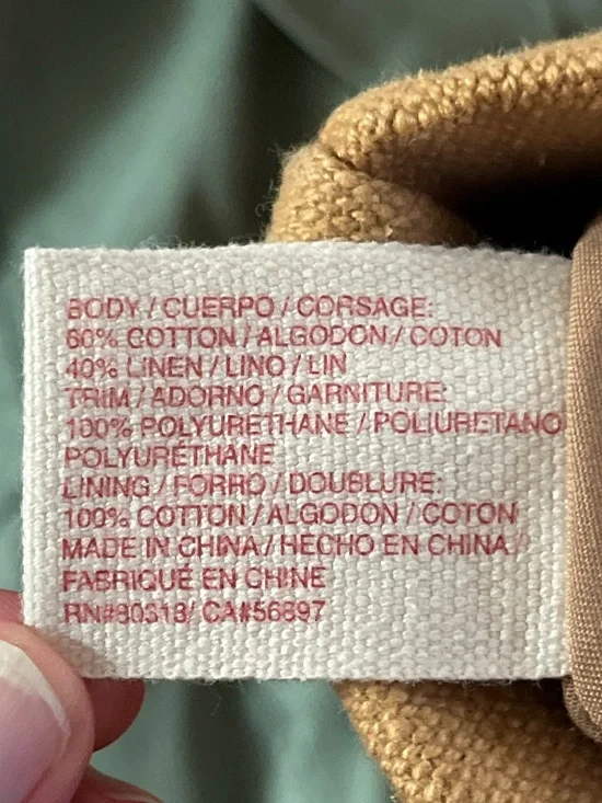 Lucky Brand golden brown fabric tote bag - Picture 9 of 9